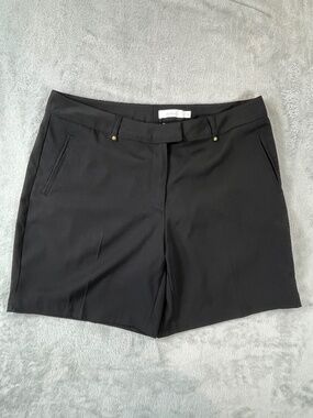 Lady Hagen Shorts sz 10 Black Performance Golf Tennis Preppy Neutral Classic EUC
